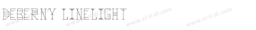 Deberny LineLight字体转换